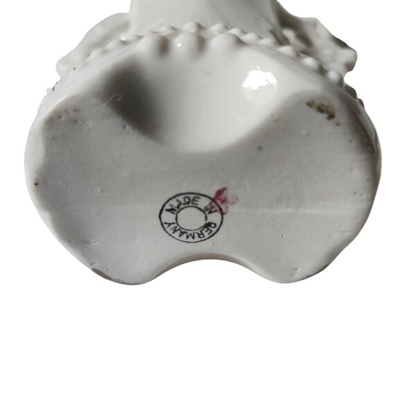 Antique German Art Nouveau Vase Set Hand Painted Floral‎ Gold Trim 1890s - 1930s - Picture 7 of 16